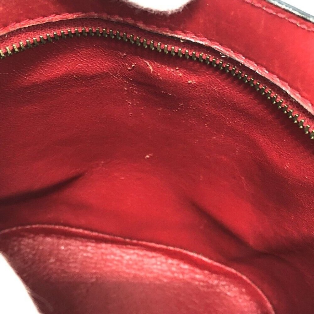 CELINE Mini tote Bag Hand Bag Leather Red - Picture 5 of 12